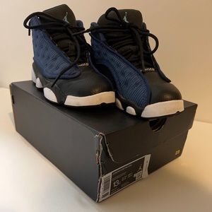Jordan 13 retro navy university blue-black size 13c.
